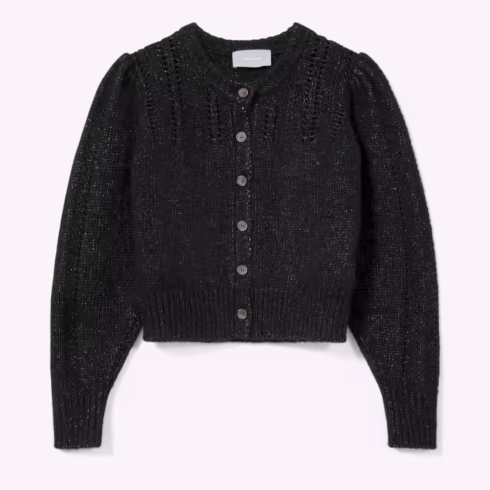 Everlane Alpaca Puff Sleeve Cloud Cardigan